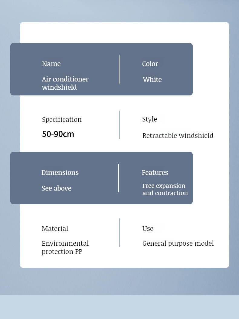 Wallmounted airconditioning windshield windproof windshield installationfree sitting baby baffles