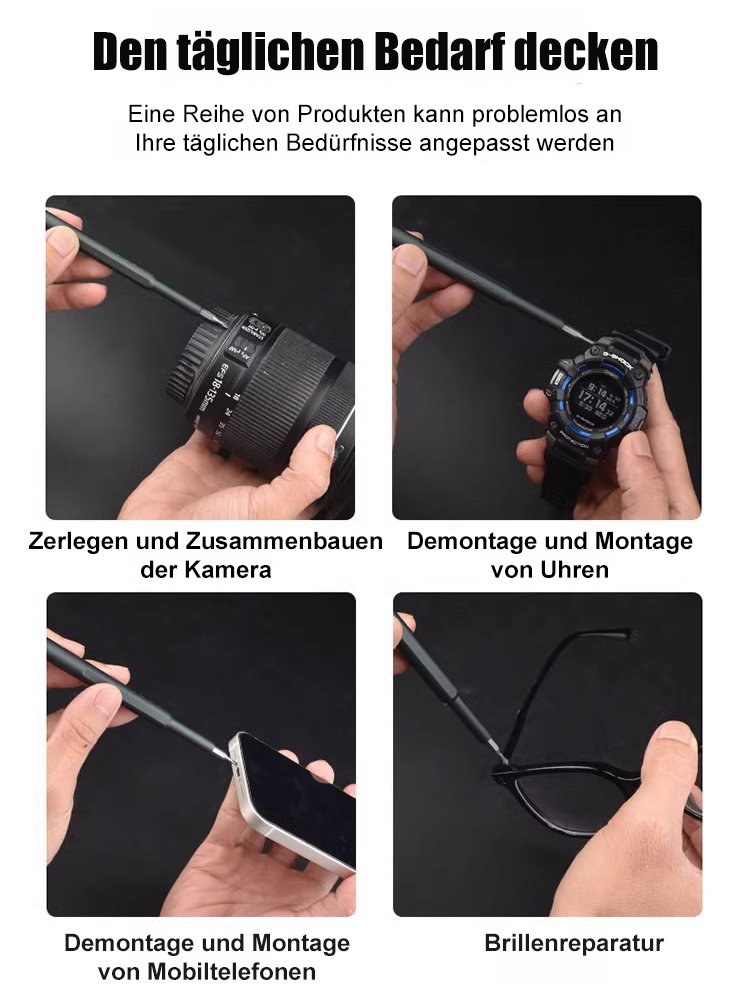 【Kauf beinhaltet 8-teiliges Werkzeugset】44-in-1 Präzisions-Schraubendreher-Set