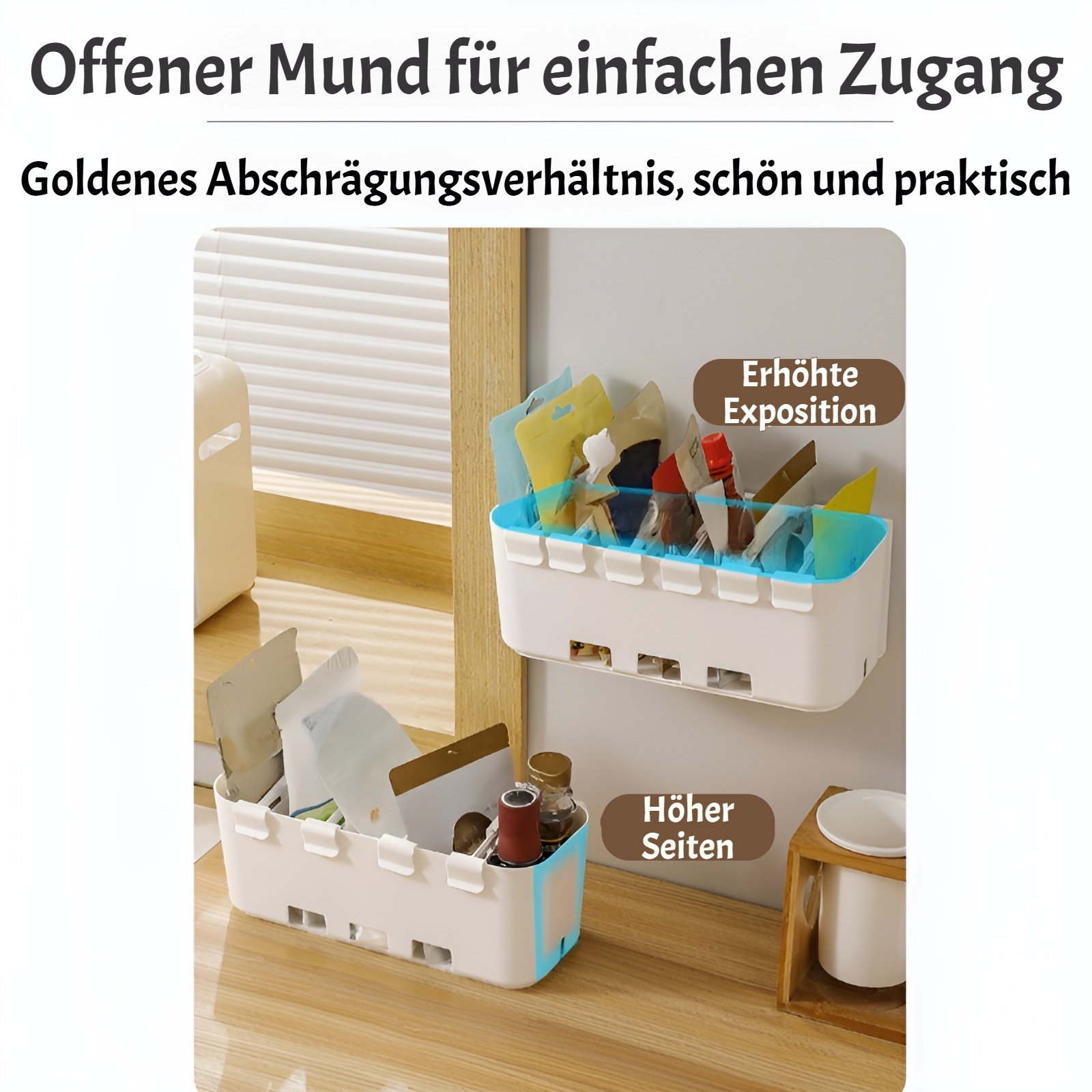 Schubladen-Ausziehschrankgestell mit eingebautem Trennwand-Aufbewahrungskorb, ausziehbarer Schrankse