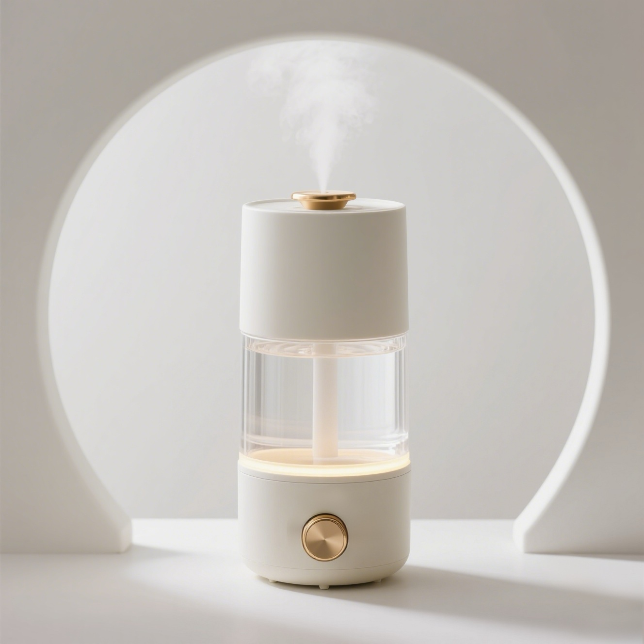 Bílý mini přenosný zvlhčovač vzduchu 