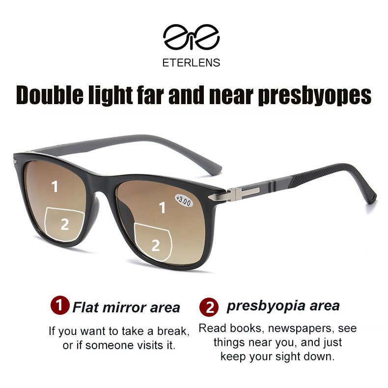 Dual-light far and near dual-purpose sun presbyopes