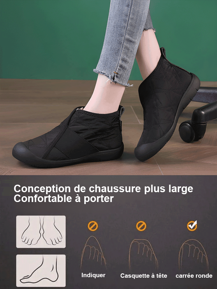 Bottes de neige basses doublées de fourrure