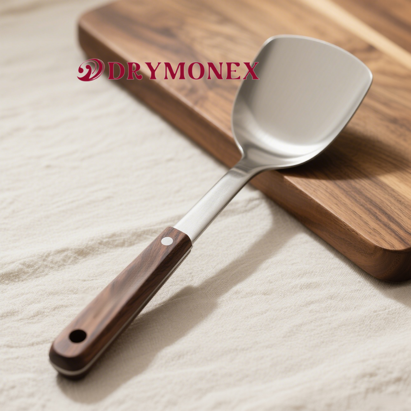 ローズウッドハンドル付き滑り止めスパチュラ