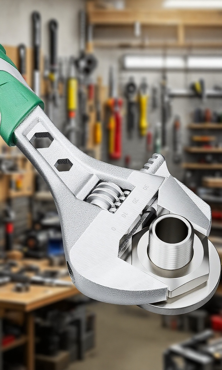 Detail klíče s širokým otvorem