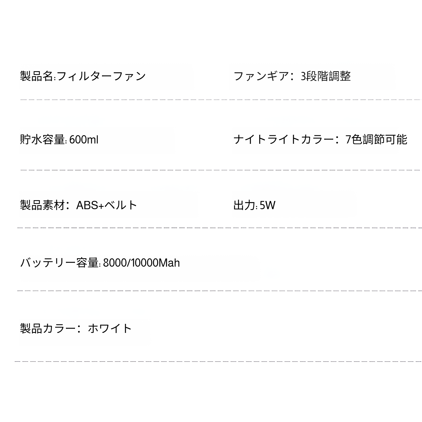 USBデスクトップ冷風扇 小型エアコン 加湿機能付き オフィス・寮用
