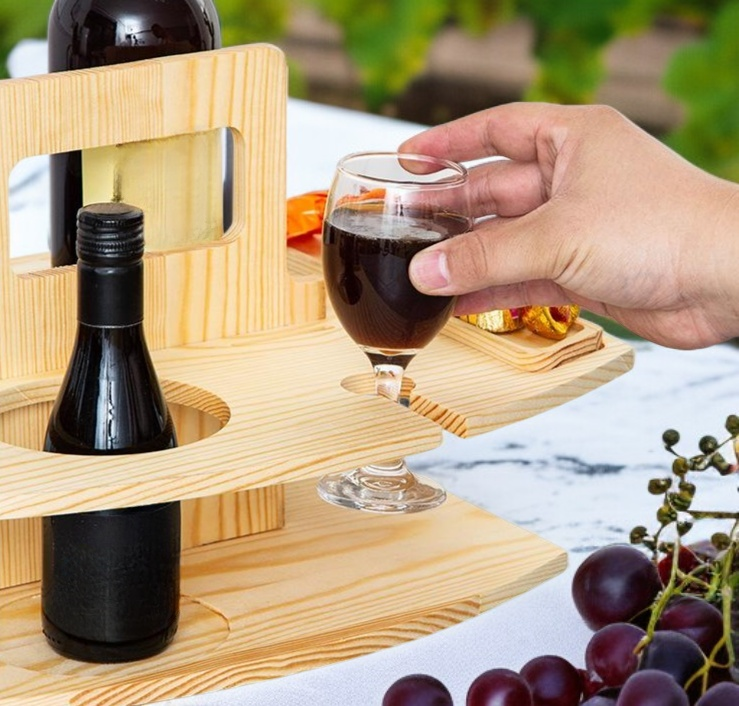 인테리어에 어울리는 나무 와인 랙