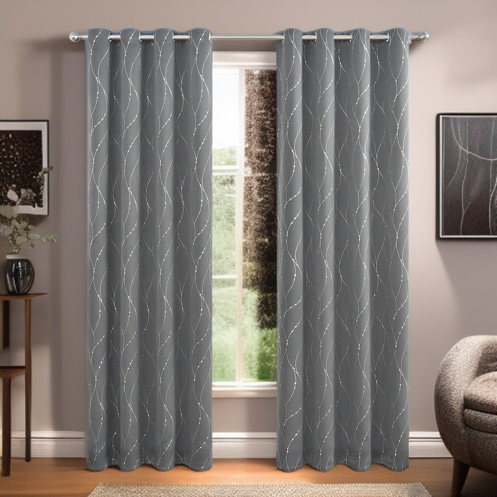 침실용 고정밀 블랙아웃 커튼