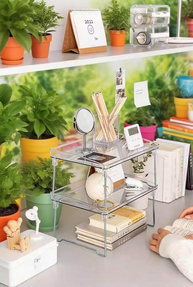 Organisateur de tasses à plusieurs niveaux pour maison et bureau