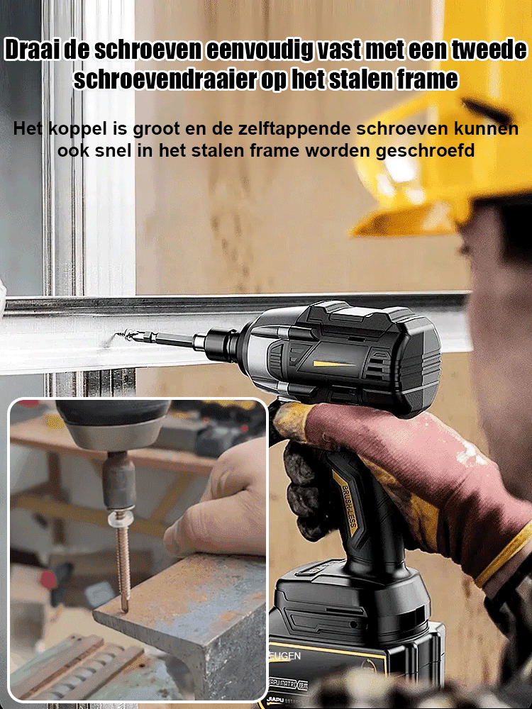 Grote koppel lithium-ion slagmoersleutel