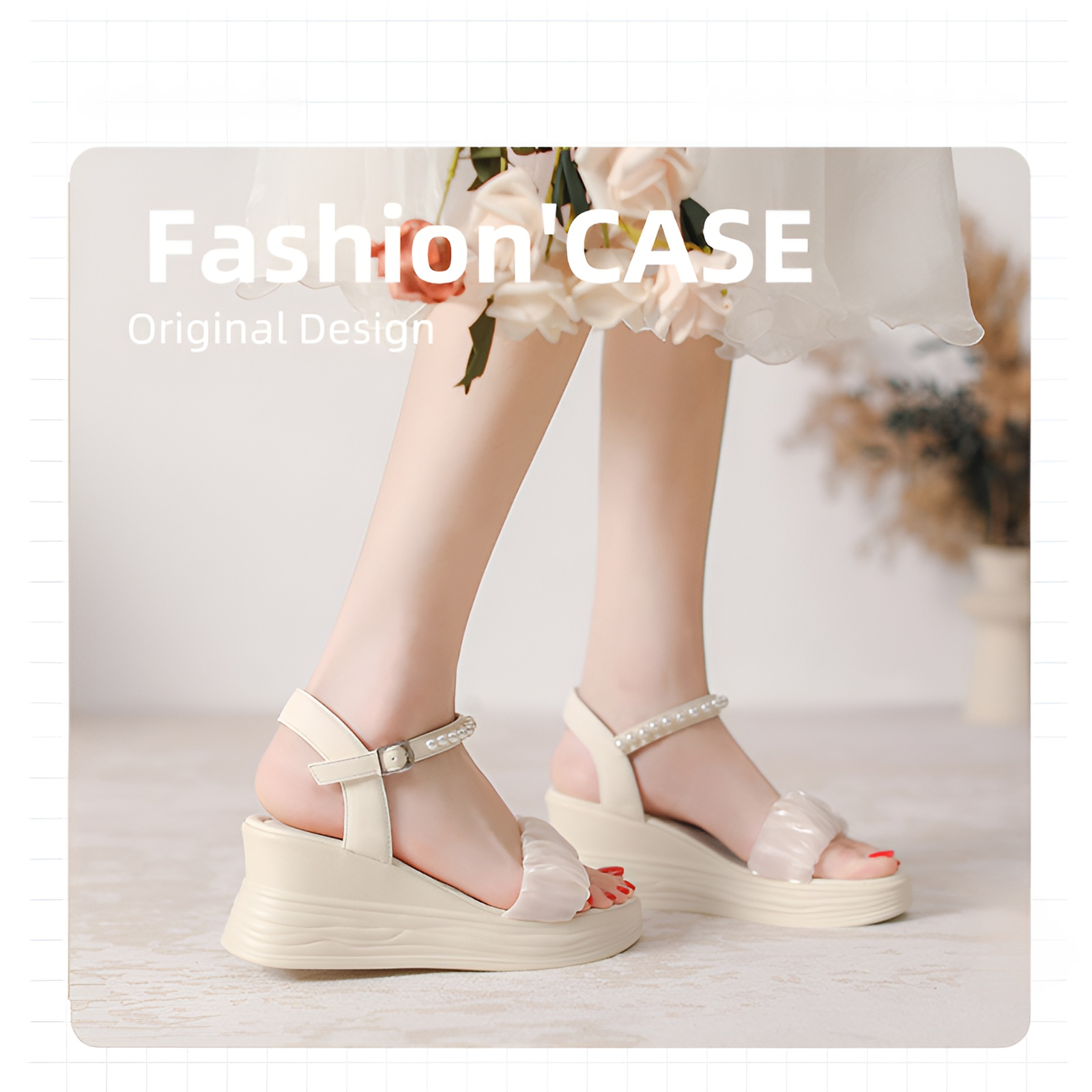 2025年夏新作厚底妖精風レディースサンダル全体画像