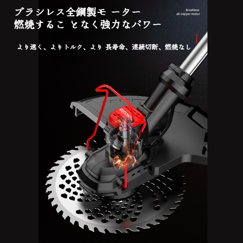 ホーム手持ち型リチウム充電式トリマー雑草ワッカー 充電式リチウム草刈機ブラシレスガーデントリマー雑草ワッカー