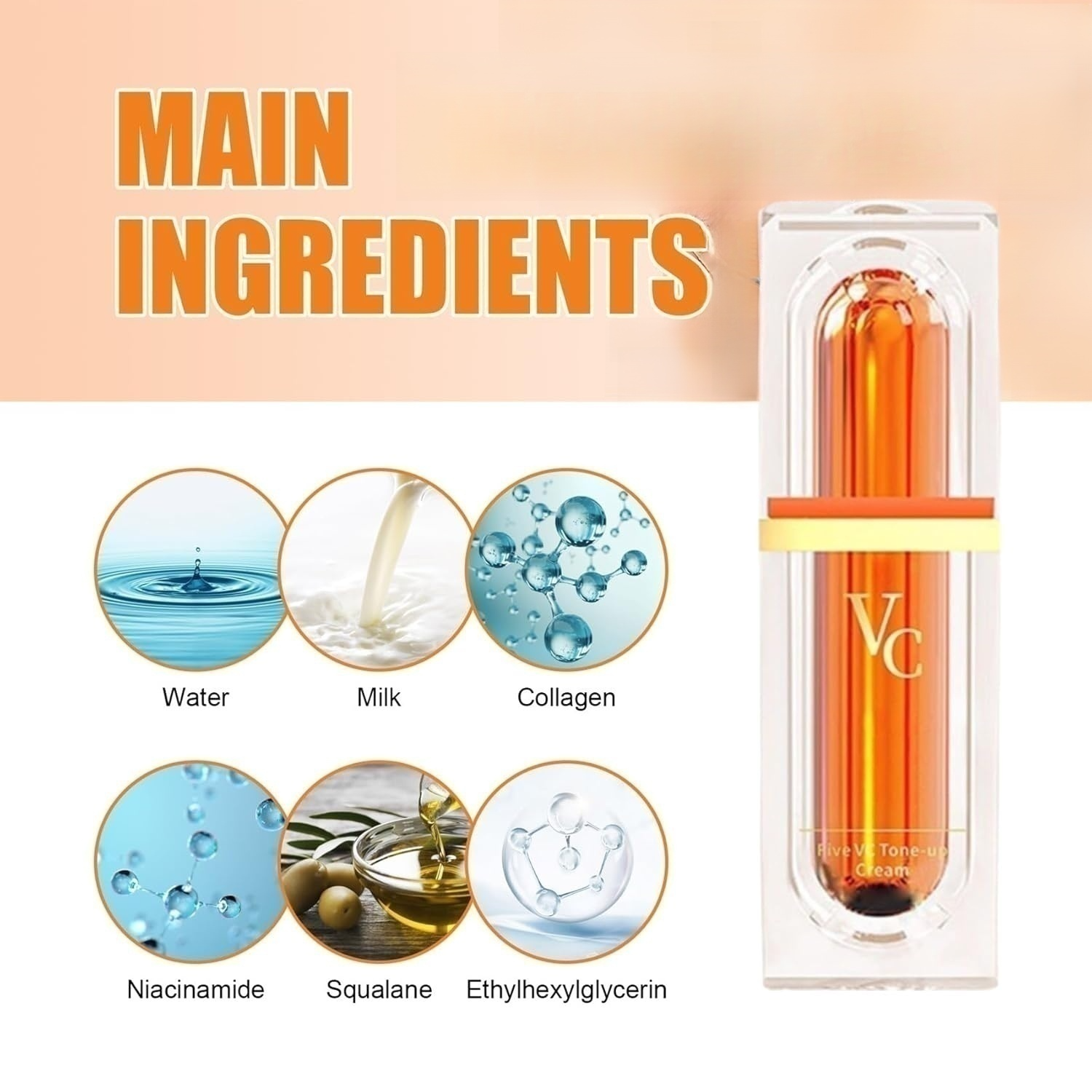 Five vitamin C tone-up cream