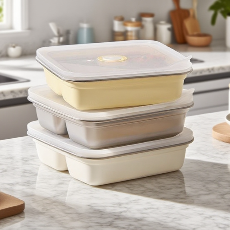 セパレータシール漏れ防止タッパーの外観