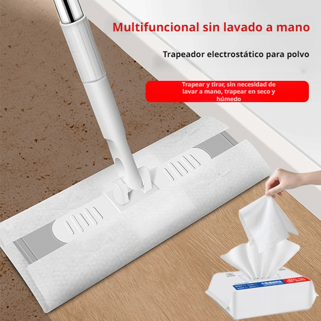 Mopa electrostática multifuncional para limpieza sin manos