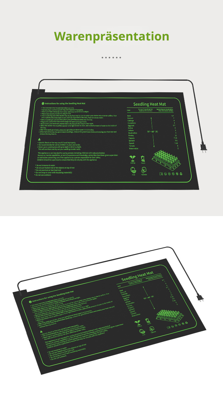 Wasserdichte Heizmatte für den Außenbereich