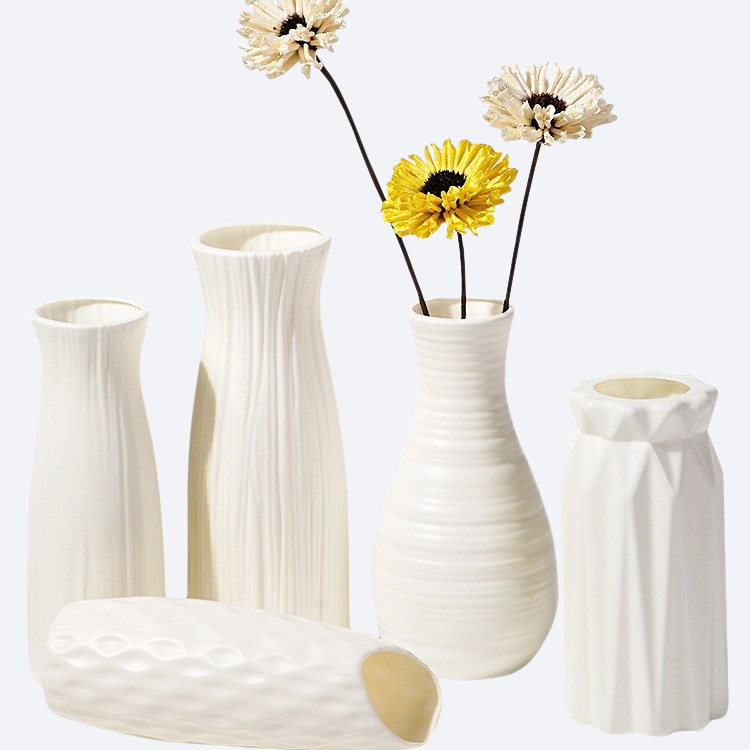 リビング用落下耐性のあるリアルな花瓶の置物