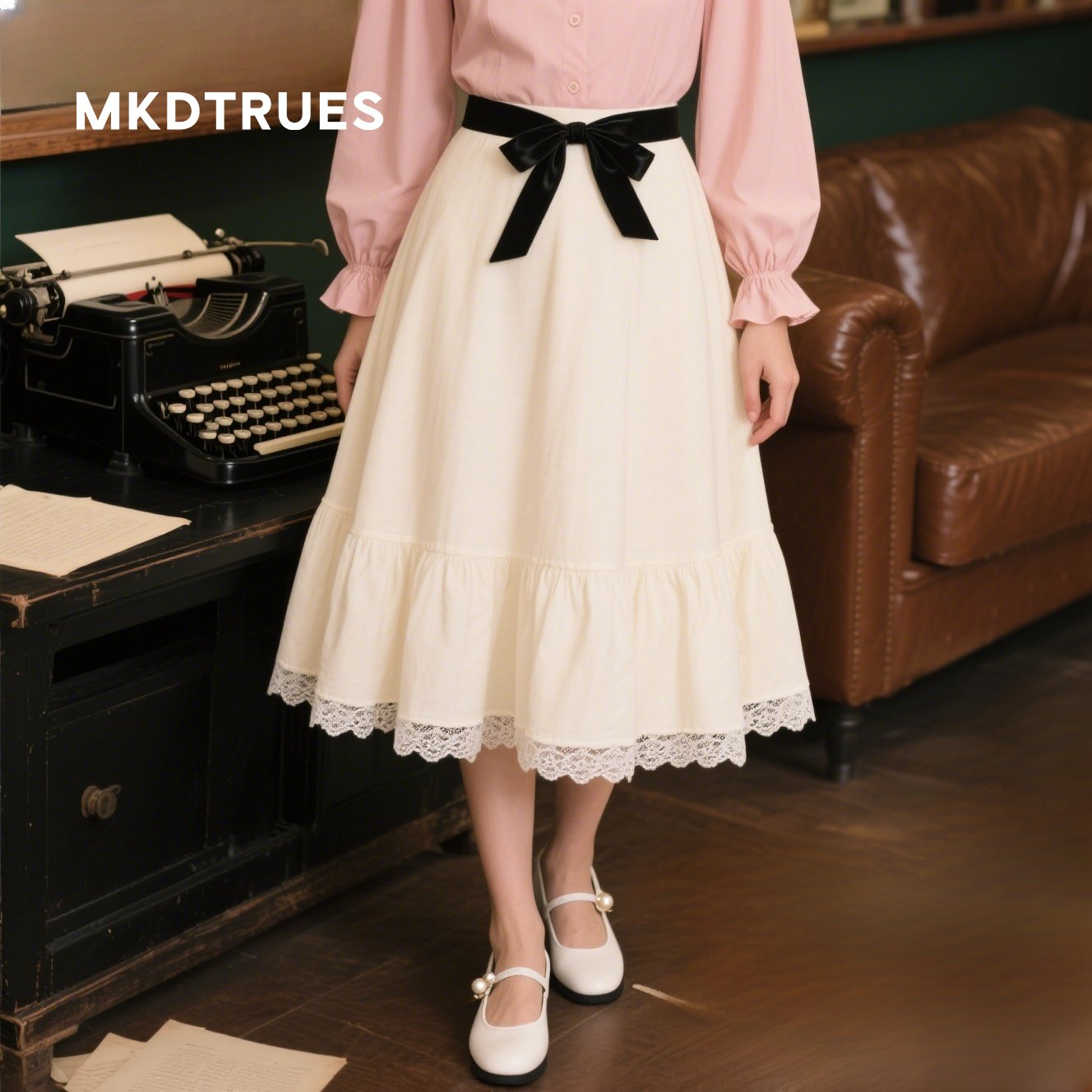 白いロングスカート