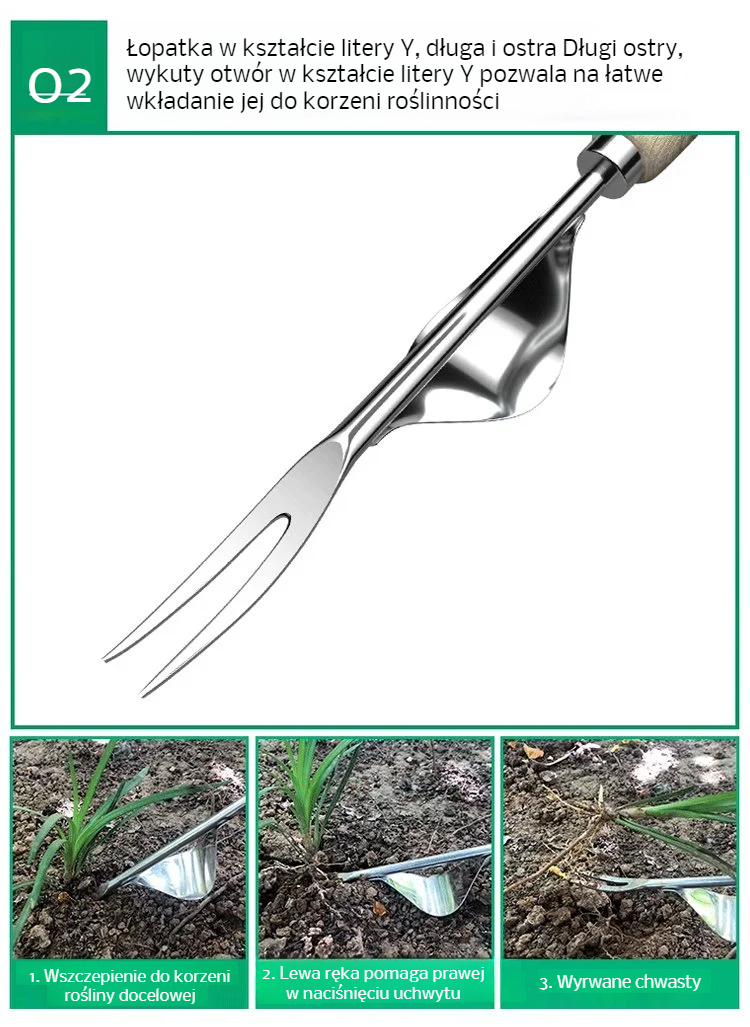 Detale konstrukcji wyrywacza chwastów