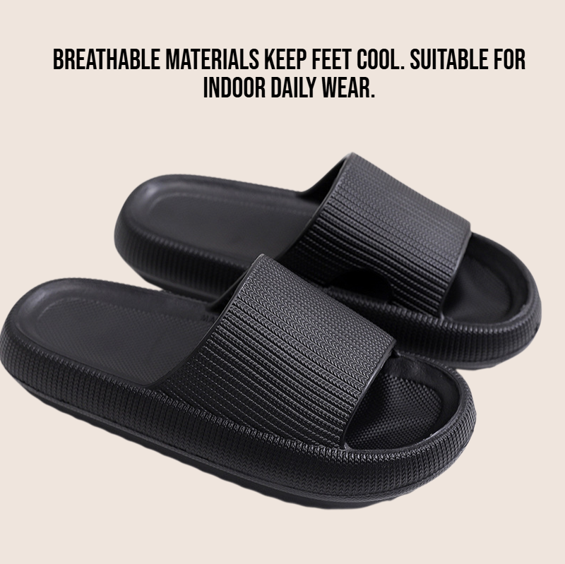 Comfortable summer slippers with thick soles for home use