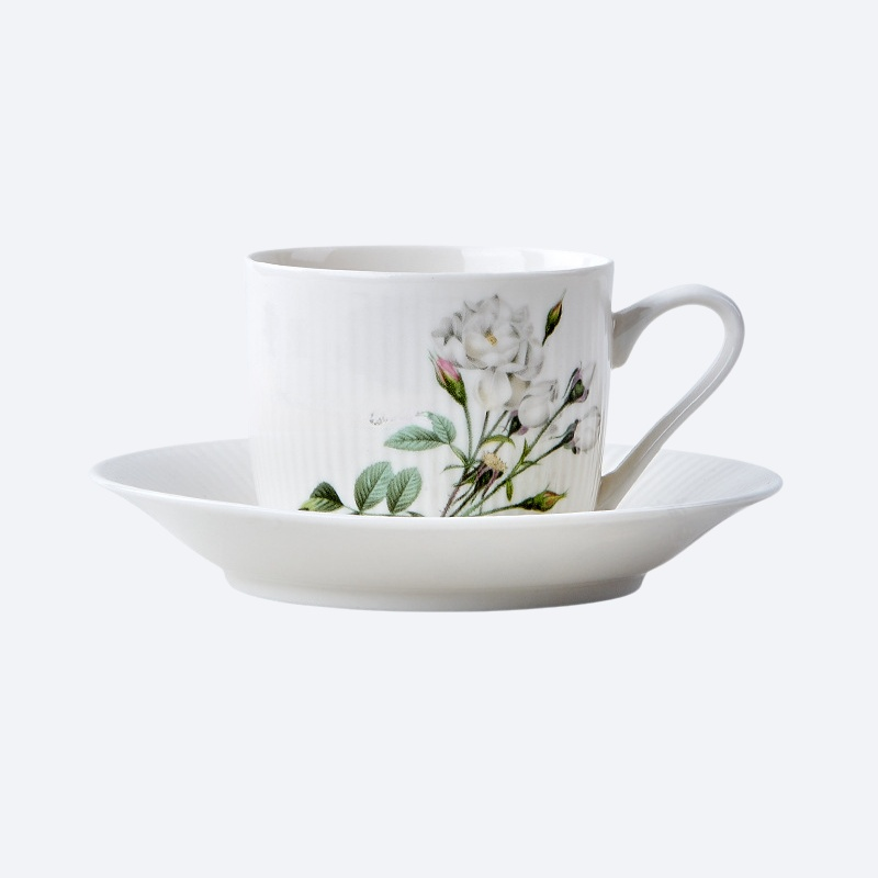 French style coffee cup and plate set