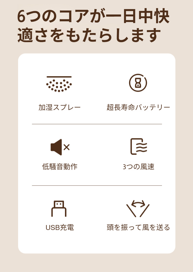 デスクトップに設置した冷却ファン