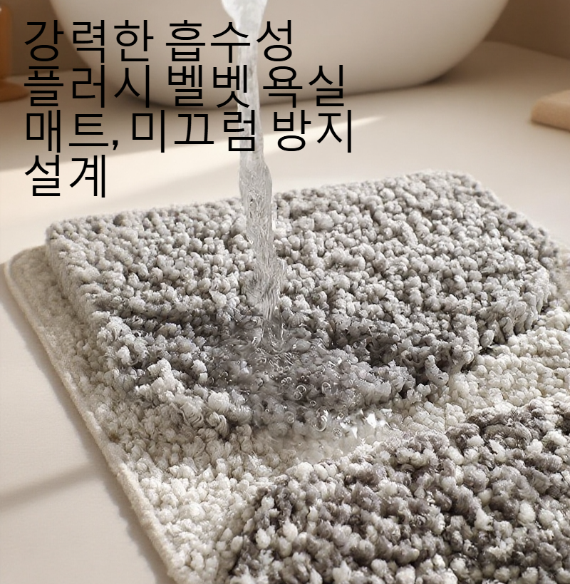 빠른 건조 벨벳 욕실 발매트