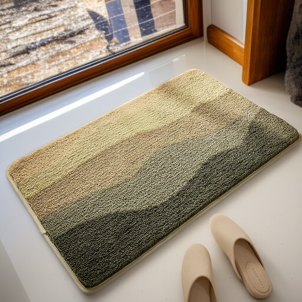 욕실 강한 흡수 미끄럼 방지 벨벳 속건 발 패드