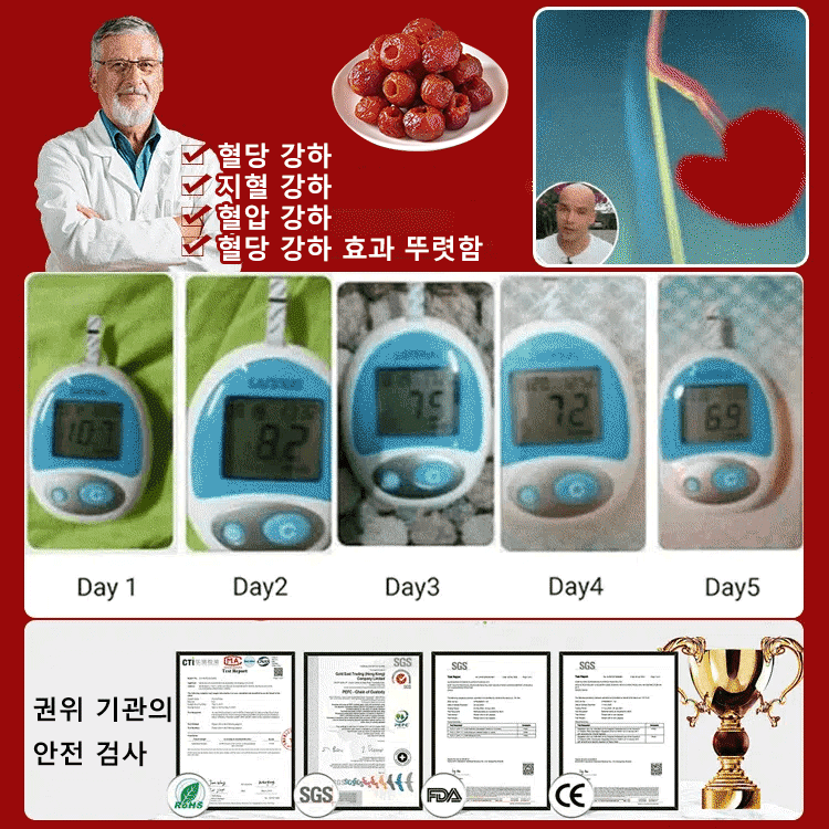 【세계 최고 부자의 장수 비법】고혈압, 고혈당, 고지혈증을 낮추는 씨 없음 공심 산사