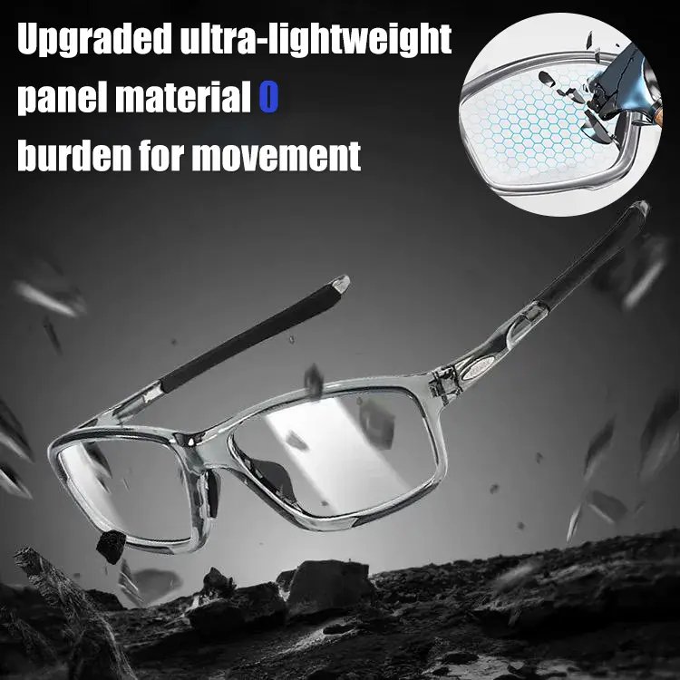 Sports photochromic reading glasses for both near and far use