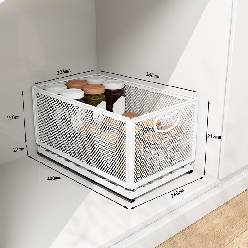 折りたたみ式引き出しバスケット