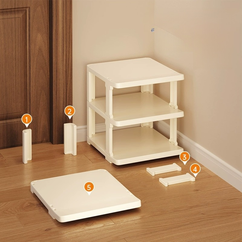 가정용 도어뒤에 설치 가능한 간단한 방진 신발장 다층공간절약형 소형신발장 수납공간