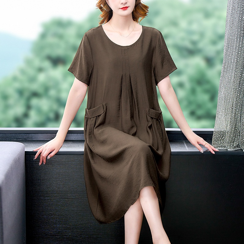 夏季新款顯瘦百搭連衣裙