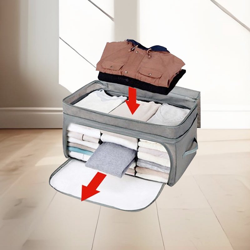 竹炭消臭多機能収納ケース 