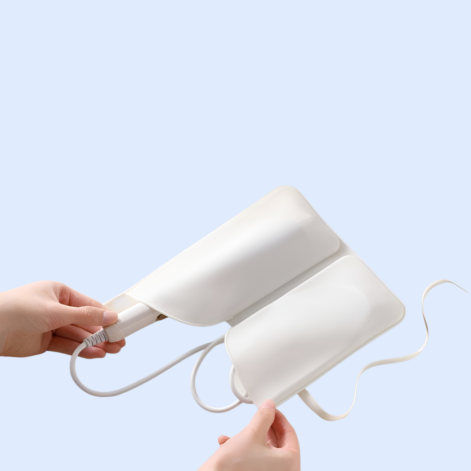 ヘアアイロン収納バッグ シリコン製 断熱・やけど防止 旅行用・家庭用