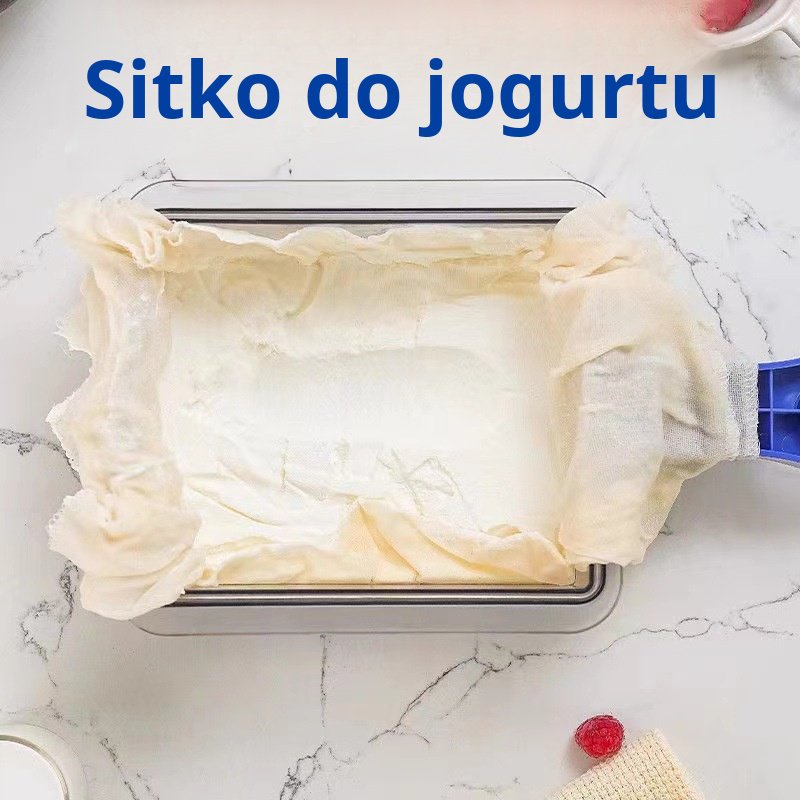 Sitko do jogurtu Narzędzie do oddzielania serwatki Stara miska jogurtu o dużej pojemności skompresow