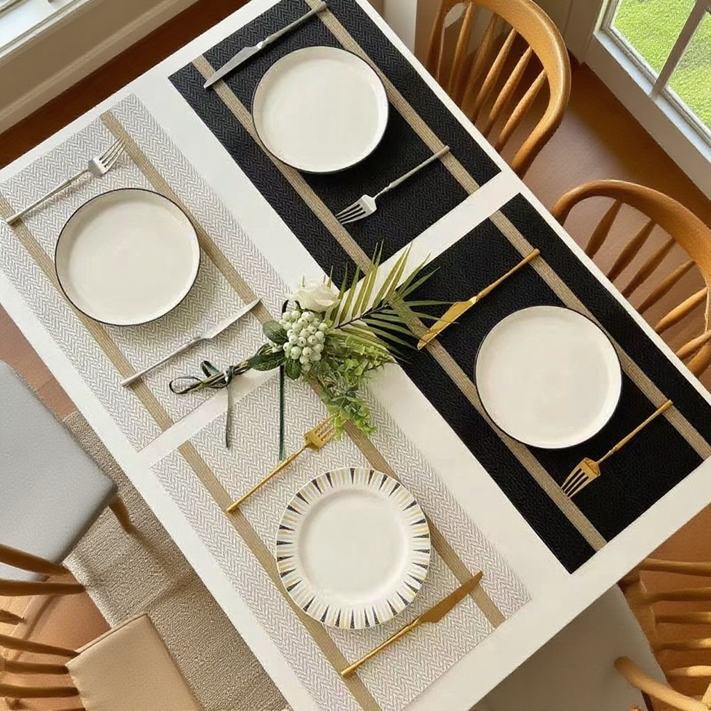 심플한 바람 고급 짜임 텍스처 단열 패드