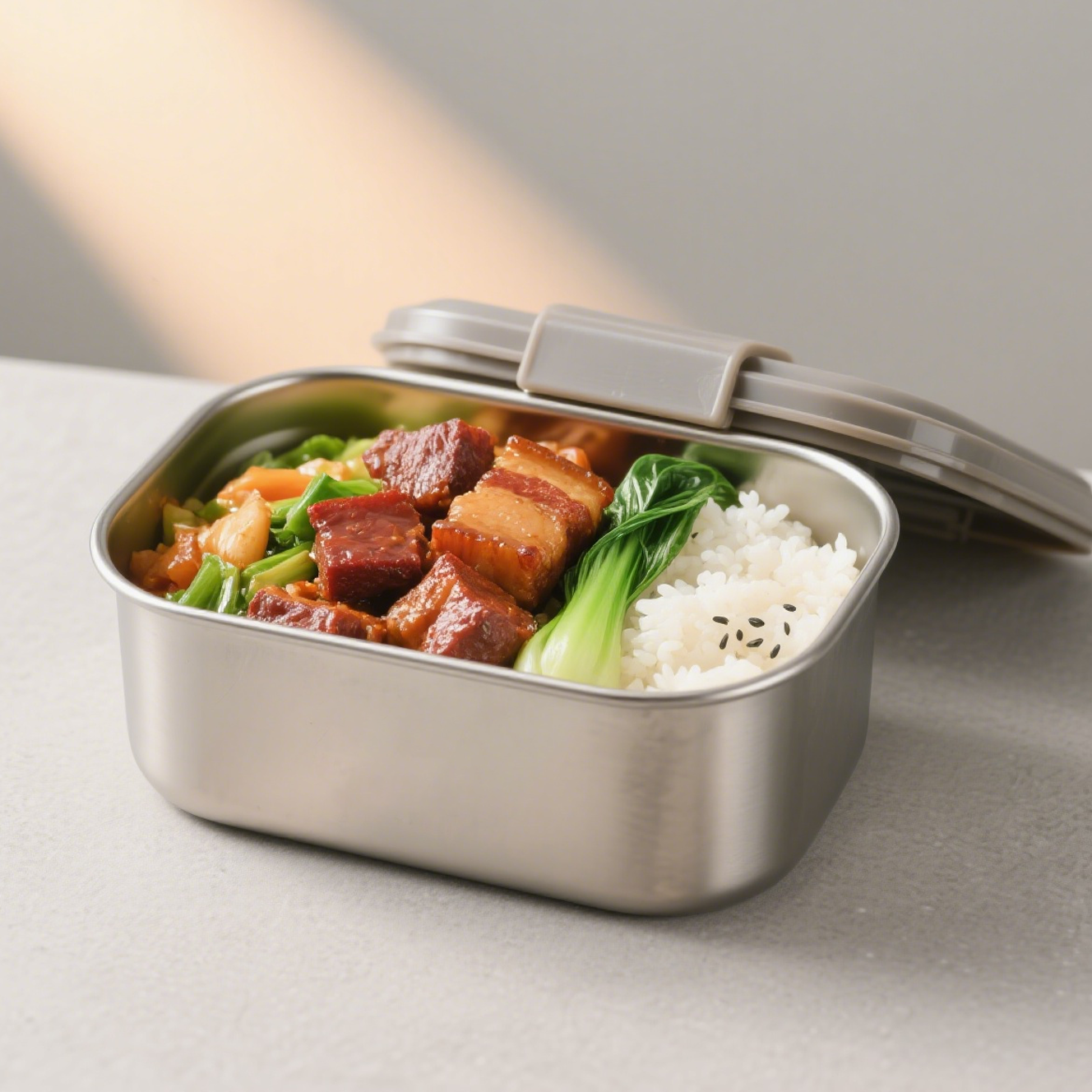 360도 스테인리스 스틸 단열 도시락 상자