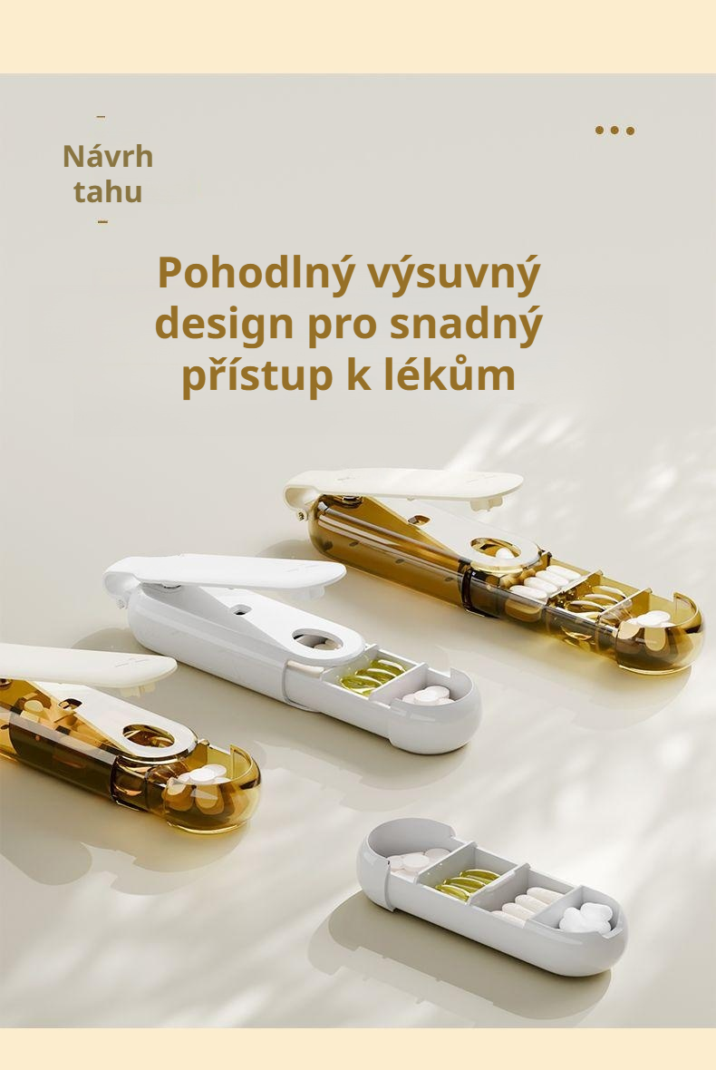 Dávkovač na léky ideální pro seniory a cestovatele