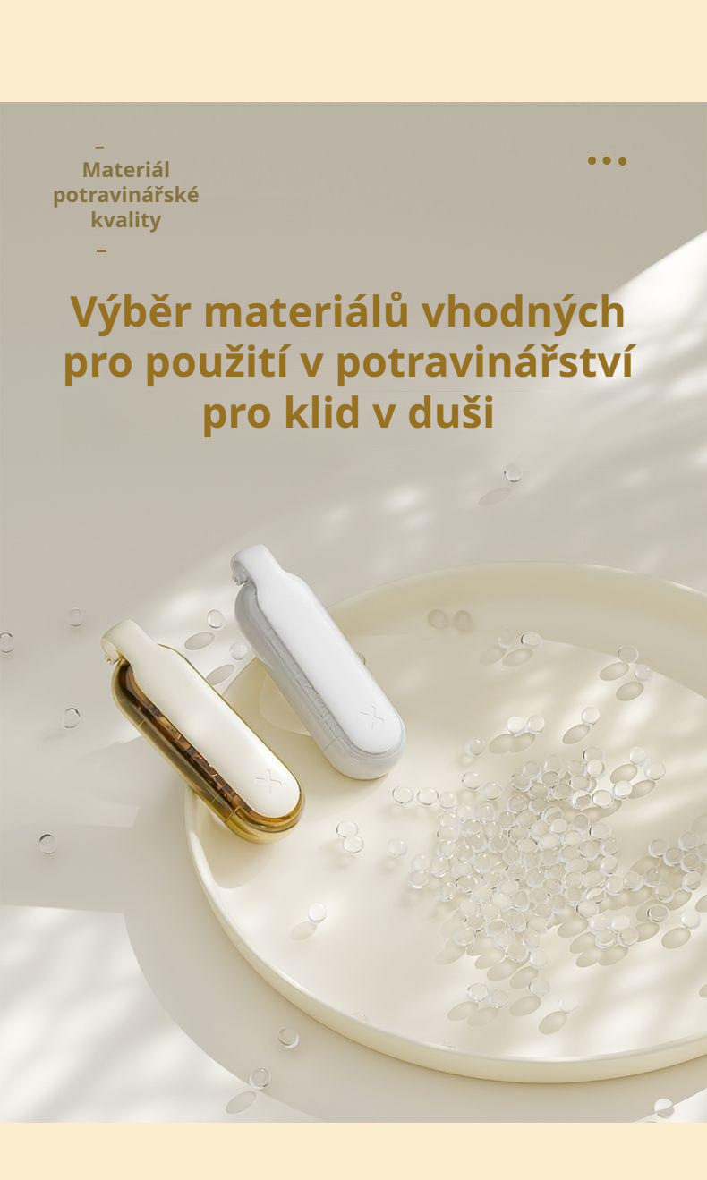 Barevně rozlišený dávkovač léků pro snadné použití