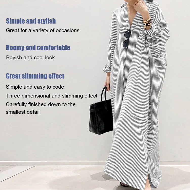 JS striped irregular dress