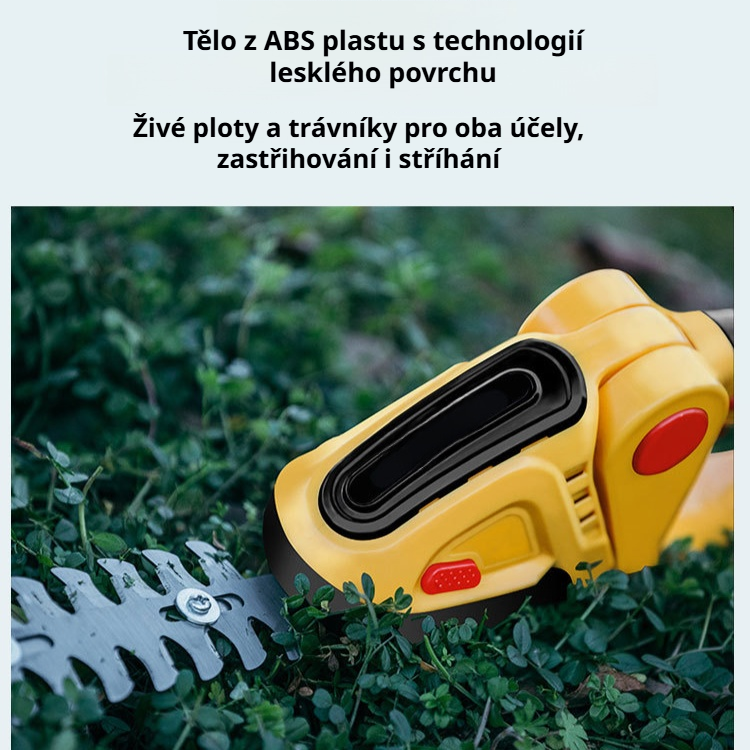 Ruční bezdrátové nabíjecí nůžky na živý plot, elektrické zahradní nůžky
