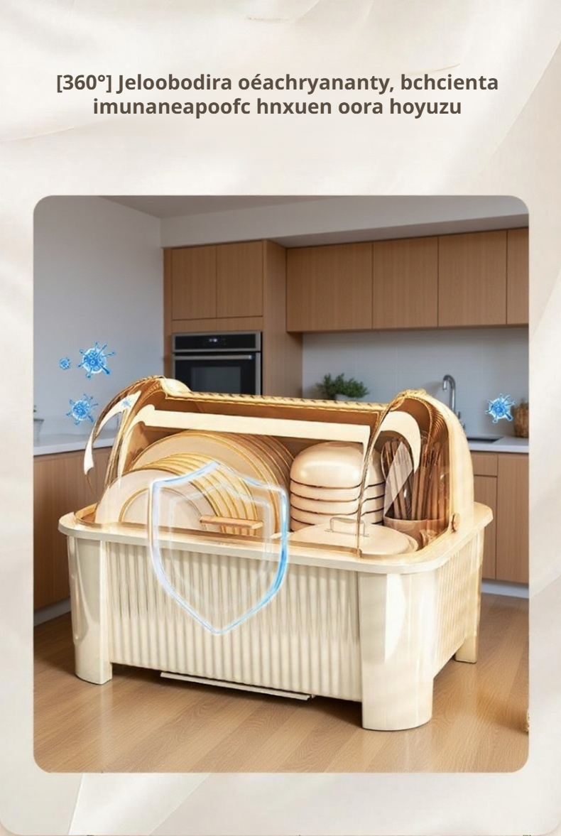  Čtyřúrovňový stojan na misky a příbory do kuchyně