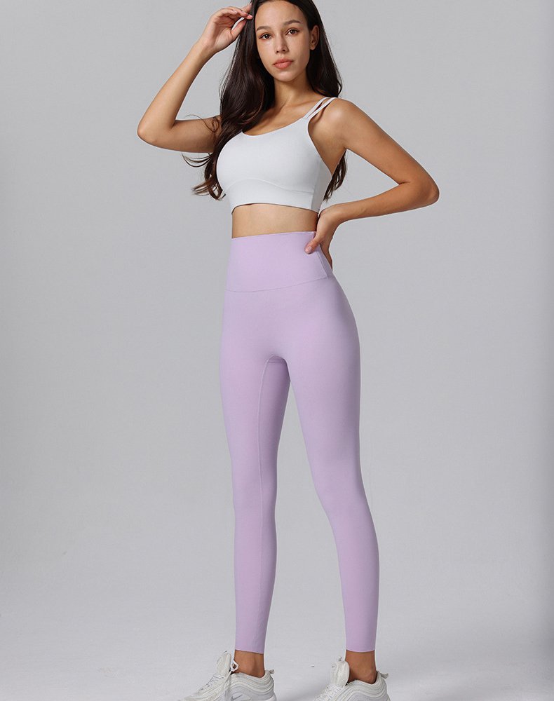 Magas derekú, hasat formázó, nude jóganadrág