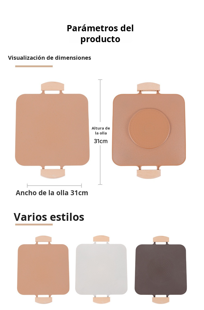 Preparación de alimentos en placa coreana para barbacoa