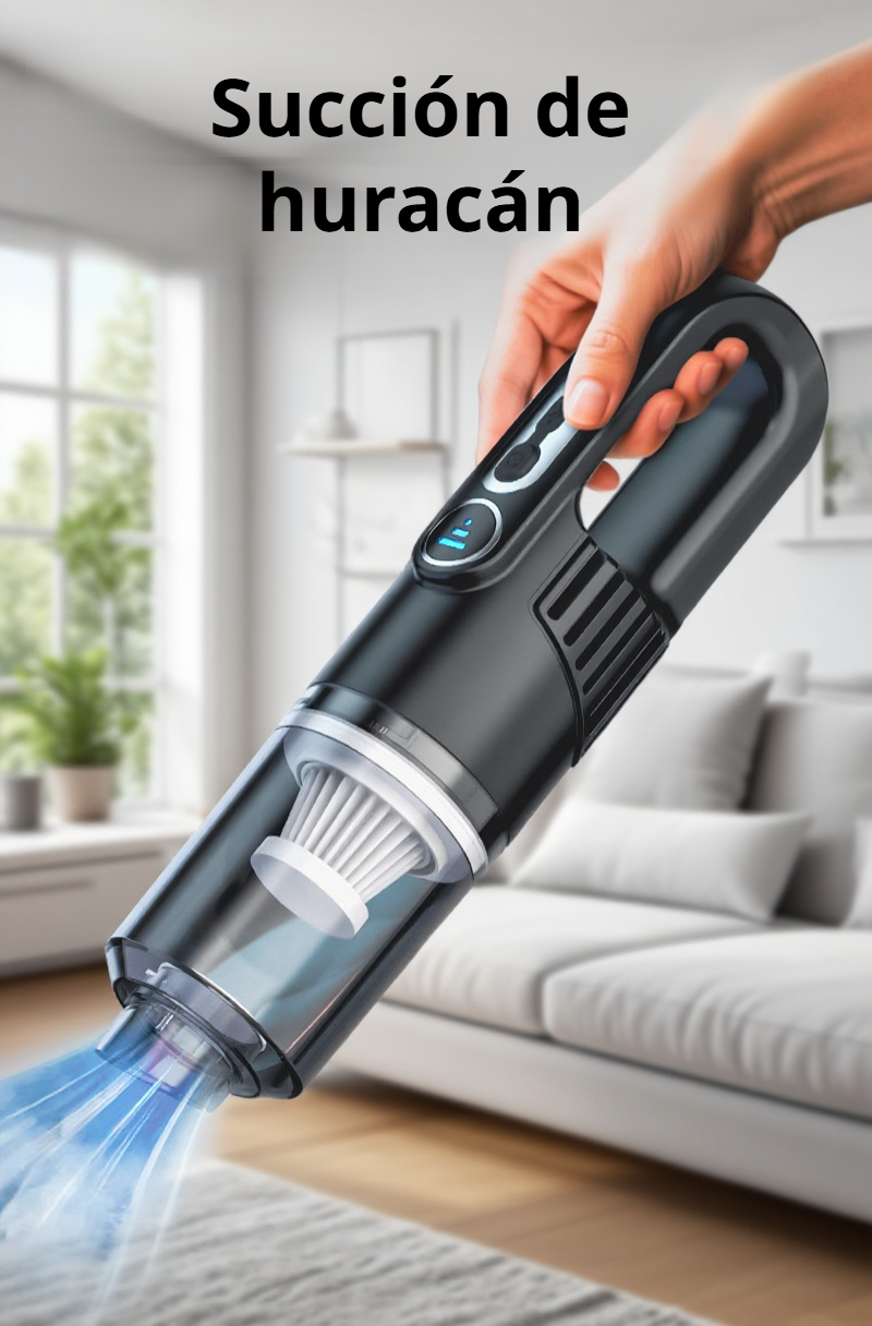 Aspiradora inalámbrica multifuncional de alta potencia limpiando suelo