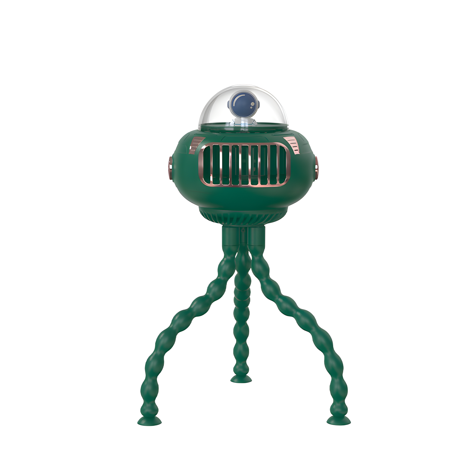 新型オクトパスベビーカー用羽根なし小型扇風機 USB充電式ポータブル首振り電動扇風機