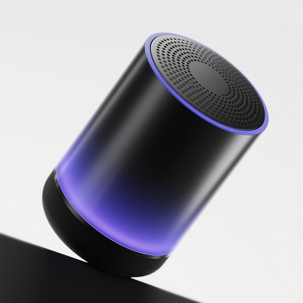 Blinkender Kristalllautsprecher