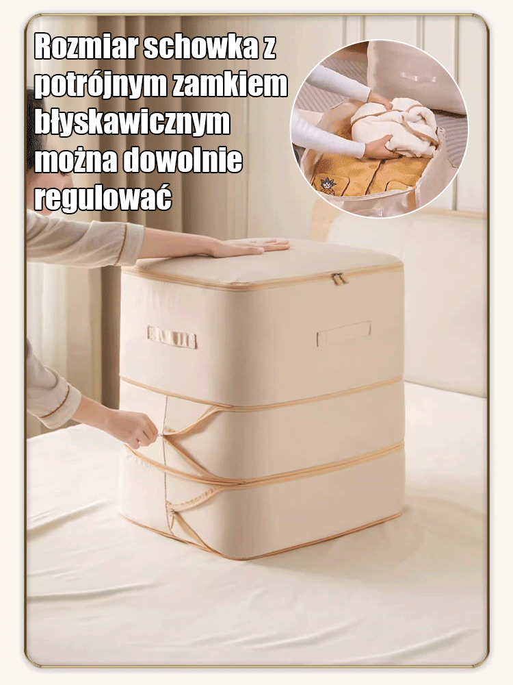 Trzywarstwowa składana torba do przechowywania kompresji