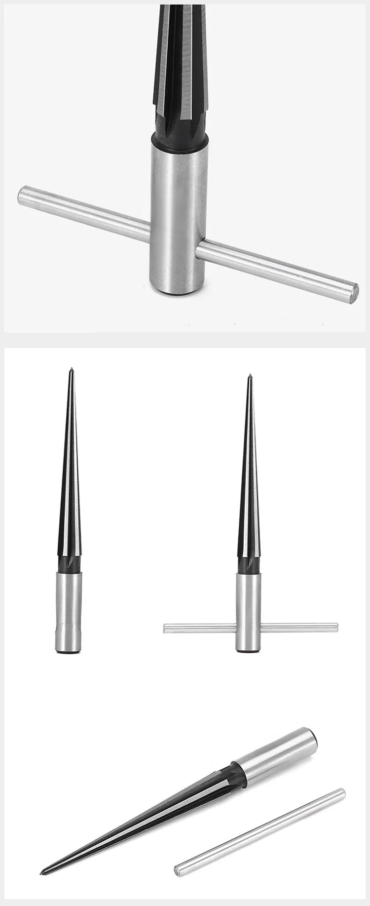 テーパーリーマー使用前後の穴の比較