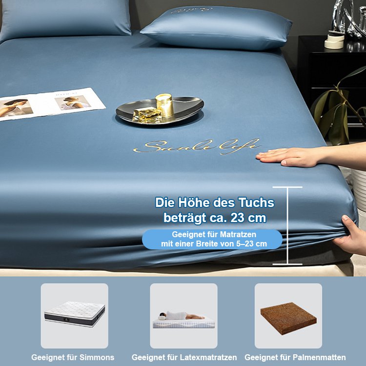 Camellia Satin Seidenbettwäsche Set